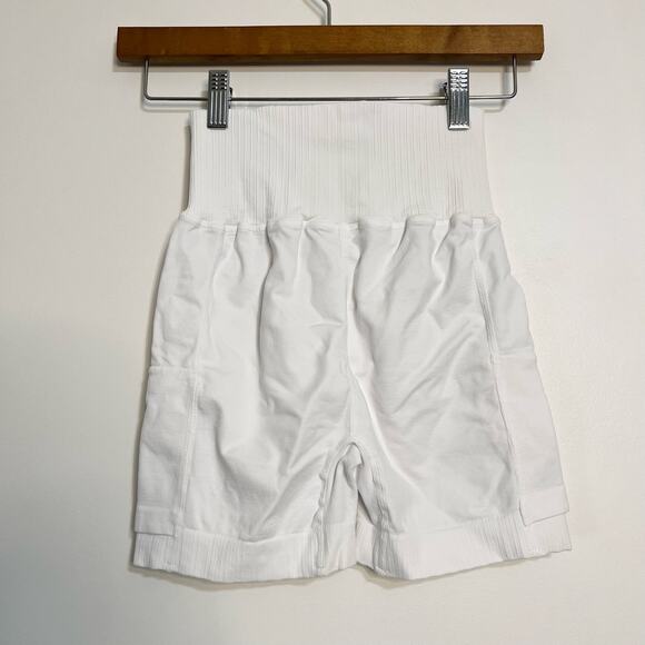 NWOT Free People Movement Good Karma Tennis Shorts in White - Picture 5 of 6